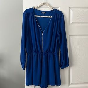 Royal blue express Romper